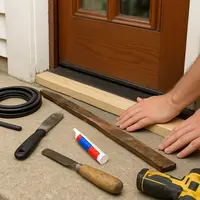 Oprava alebo výmena poškodeného prahu vchodových dverí