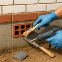 Ako vyčistiť, opraviť a utesniť vzduchové tvárnice (air‑bricks) v obvodovej stene pivnice alebo sokla domu