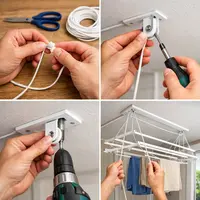 Ako opraviť a namontovať stropný sklápací sušiak na bielizeň