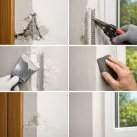 Ako opraviť poškodené omietkové rohy a rohové profily pri dverách a oknách