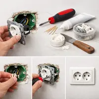 Ako pevne opraviť v stene uvoľnenú alebo kývajúcu sa elektrickú zásuvku bez veľkej rekonštrukcie