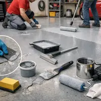 Ako opraviť drobné poškodenia a obnoviť epoxidovú alebo polyuretánovú podlahu v garáži či dielni