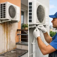 Kondenzát z klimatizácie tečie po fasáde alebo balkóne
