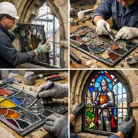 Renovácia a oprava olovených (stredovekých) vitrážových okien