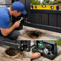 Ako opraviť kyvnú (krídlovú) bránu, ktorá sa zaborí, viaže alebo sa neuzatvára správne
